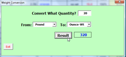 Convert the Quantity of One Recipe Unit to another Recipe Unit